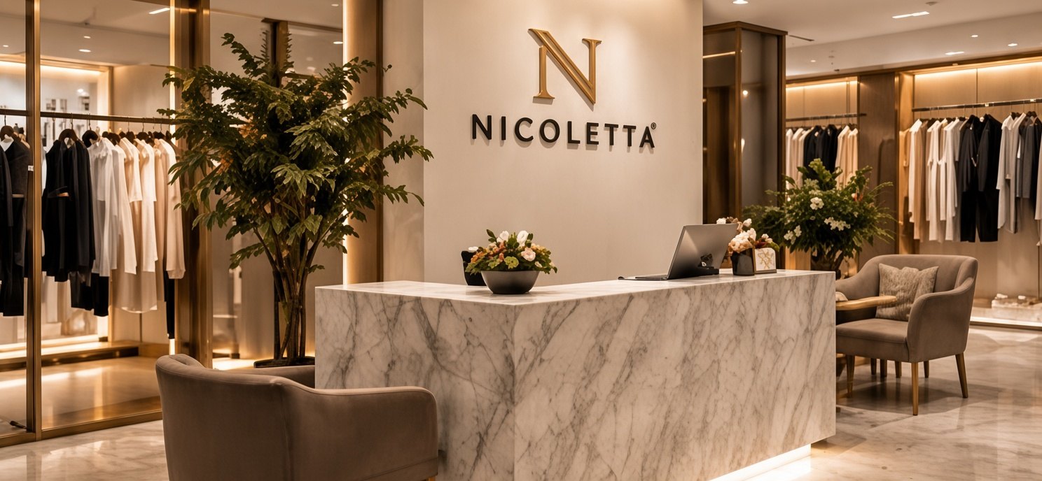 Nicoletta showroom iç mekânı